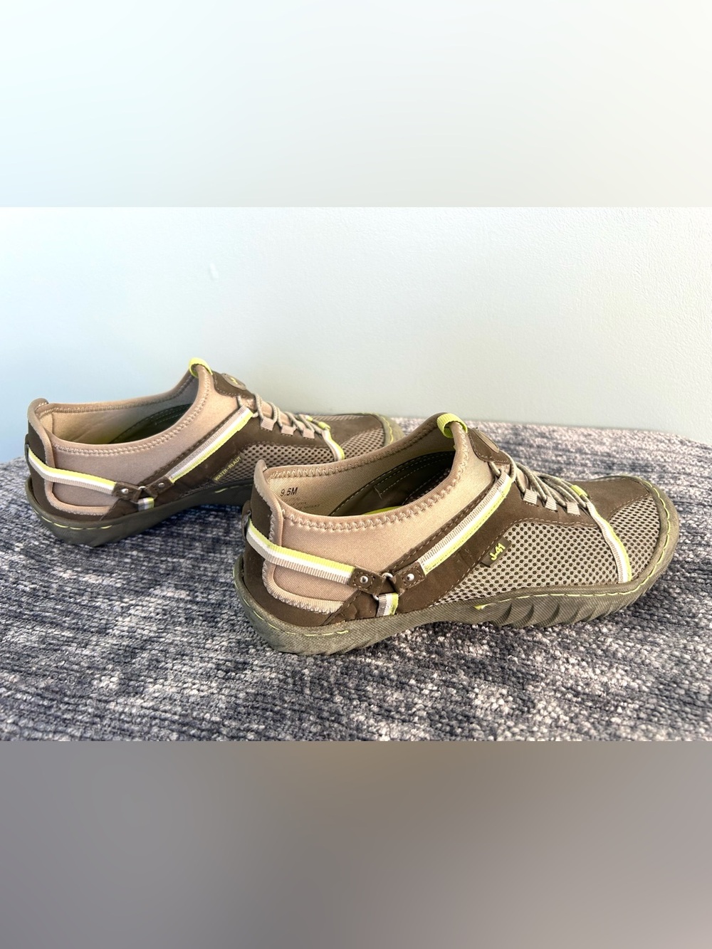 JBU by Jamba J-41 Women’s Water Ready Shoes Lightweight Sz 9.5 Brown/Lime
